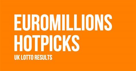 EuroMillions HotPicks results .